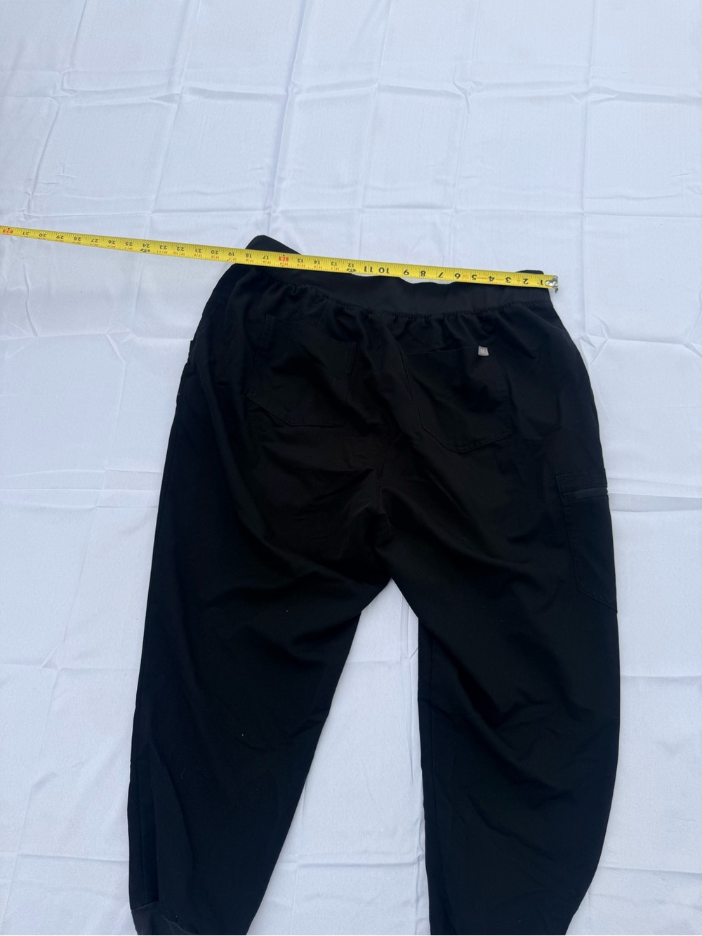 #73 Figs Black Alloy-Trim Drawstring Scrub Pants-size(3x) - Picture 7 of 7
